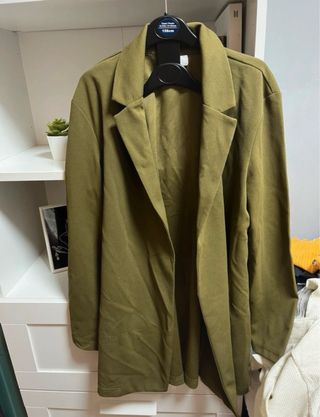 Blazer larga verde militar