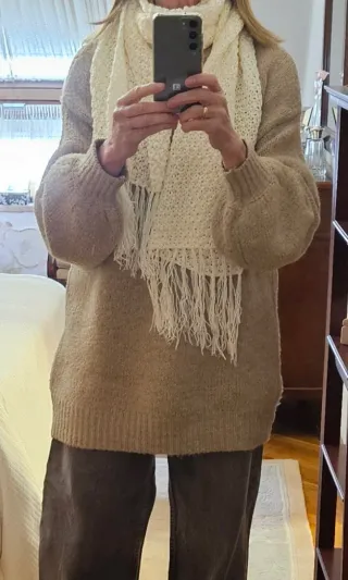 Bufanda tejida a mano