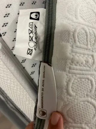 Coprimaterasso/topper sfoderabile antiallergenico