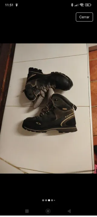 Botas Salomon Talla 37.5 Negro/Gris