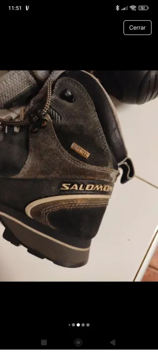 Botas Salomon Talla 37.5 Negro/Gris