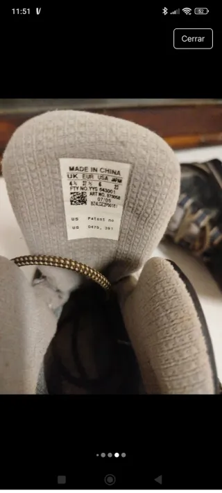 Botas Salomon Talla 37.5 Negro/Gris