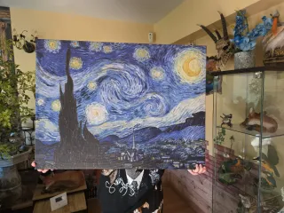 Lienzo La Noche Estrellada Van Gogh