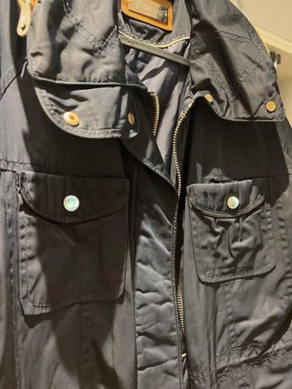 Chaqueta Massimo Dutti Negra con Capucha