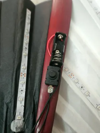 Abanicos con LED (Negro y Blanco)