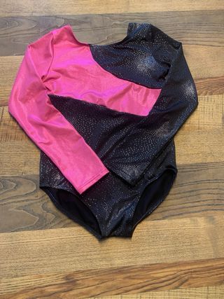 Maillot Gimnasia Rítmica Negro y Rosa