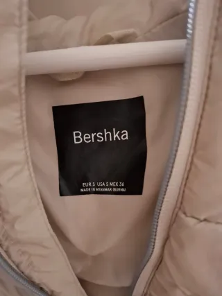 Chaleco acolchado hombre talla S color hueso