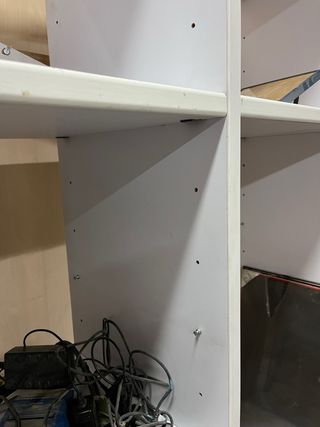 Librería modular blanca