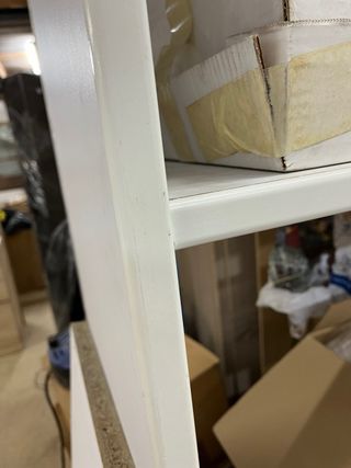 Librería modular blanca