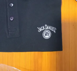 Polo original Jack Daniel's Negro original, nuevo.