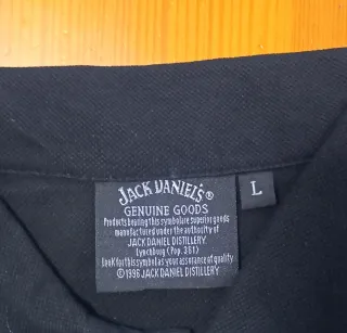 Polo original Jack Daniel's Negro original, nuevo.