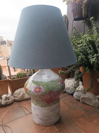 URGE! LAMPARA DE CERAMICA ESMALTADA