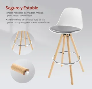 Juego de 2 taburetes de cocina a estrenar