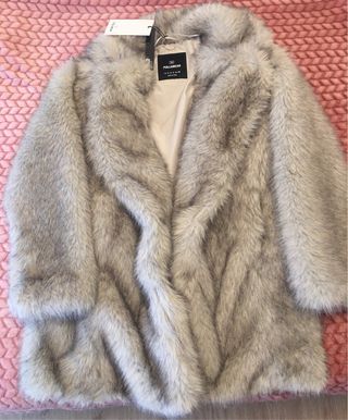 Abrigo pelo Pull&Bear Talla S