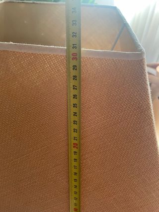 Pantalla de lámpara de tela beige