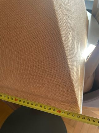 Pantalla de lámpara de tela beige