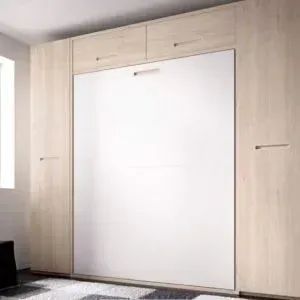 HABITACIÓN CON CAMA ABATIBLE VERTICAL 135×190 WIN