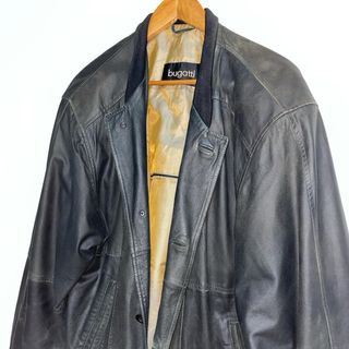 Bugatti leather jacket vintage extra large