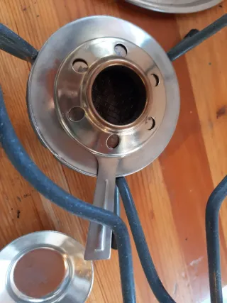 Set de fondue de acero inoxidable