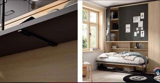 CAMA ABATIBLE CON ESCRITORIO SONRIE 67