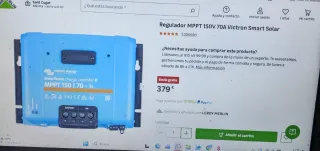 Regulador Victron MPPT 150V 70A Smart Solar