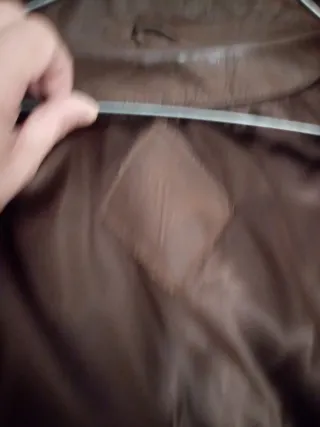 Chaquetón YSL Marrón piel