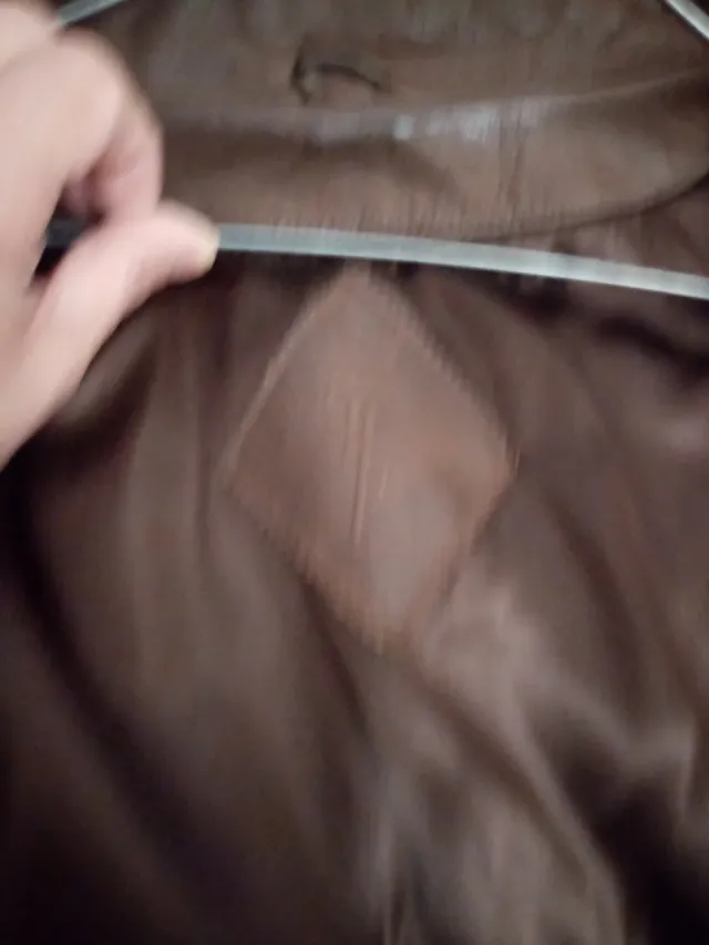 Chaquetón YSL Marrón piel