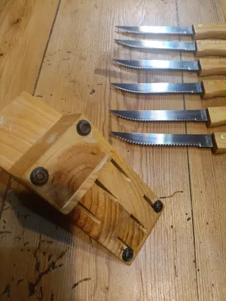 Set 6 Cuchillos de Mesa para Carne