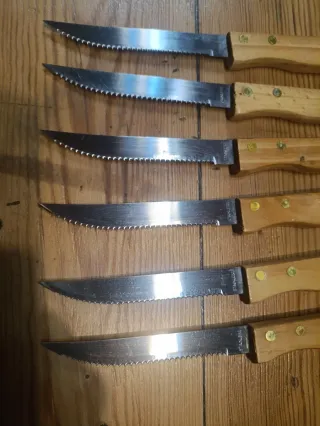 Set 6 Cuchillos de Mesa para Carne