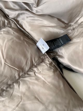 Abrigo largo Schott NYC beige, talla amplia