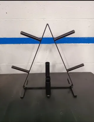 Soporte discos pesas Domyos