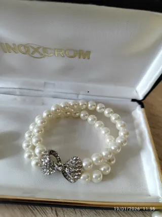 Conjunto perlas inox