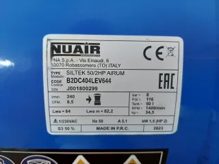 COMPRESOR DE AIRE SILENCIOSO 50LITROS