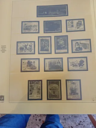 Álbum de sellos 2001 al 2004 con doble hoja Safe