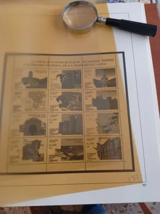 Álbum de sellos 2001 al 2004 con doble hoja Safe