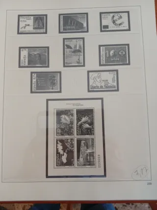 Álbum de sellos 2001 al 2004 con doble hoja Safe