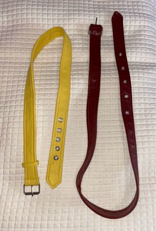 2 cinturones efecto piel nuevos