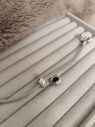 Clips de plata para pulsera