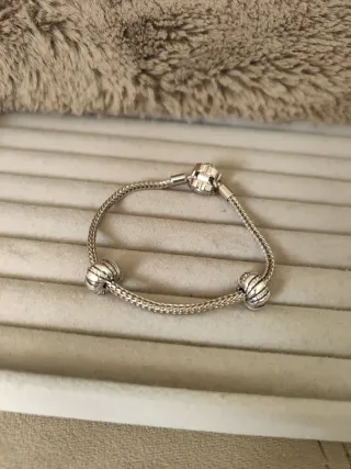 Clips de plata para pulsera