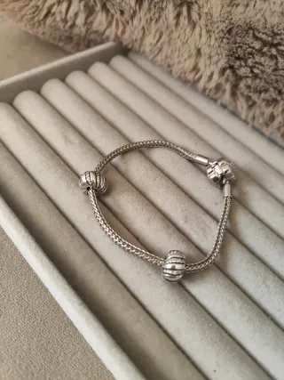 Clips de plata para pulsera