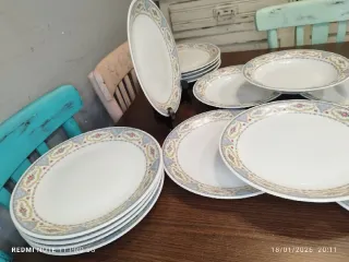 Vajilla Porcelana Alemana Vintage Thomas 19 Platos