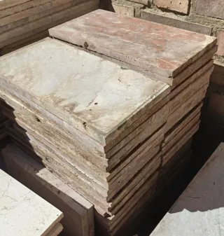 Mármol rojizo 40x19 cm losas suelo