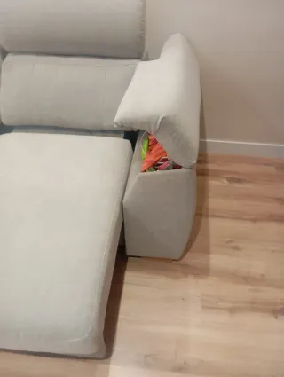 Sofá 3 plazas beige como nuevo