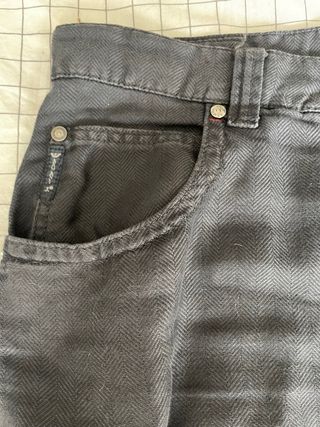 Pantalón lino Armani gris
