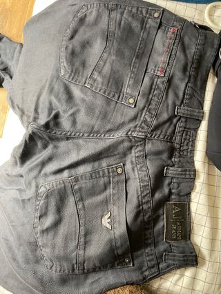 Pantalón lino Armani gris