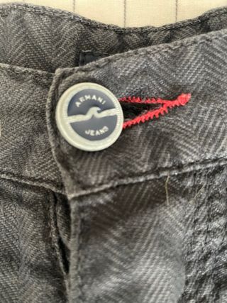 Pantalón lino Armani gris