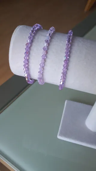 Swarovski conjunto malva