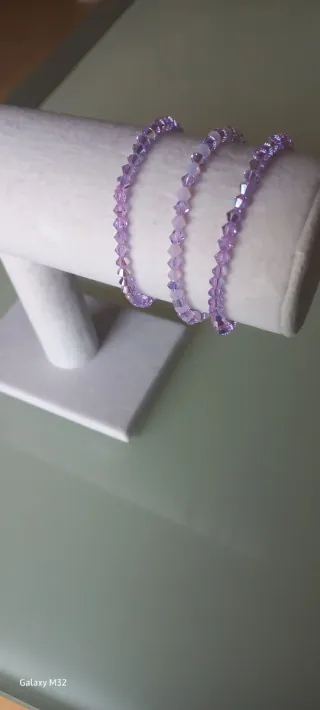 Swarovski conjunto malva