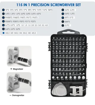 Juego Destornilladores Precisión 96 Piezas
