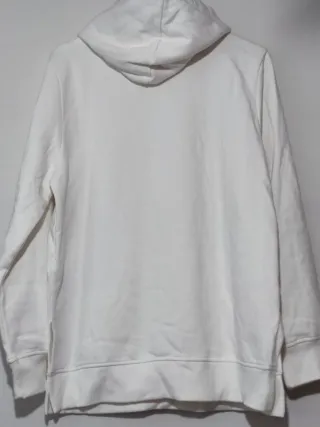 Sudadera blanca túnica mujer